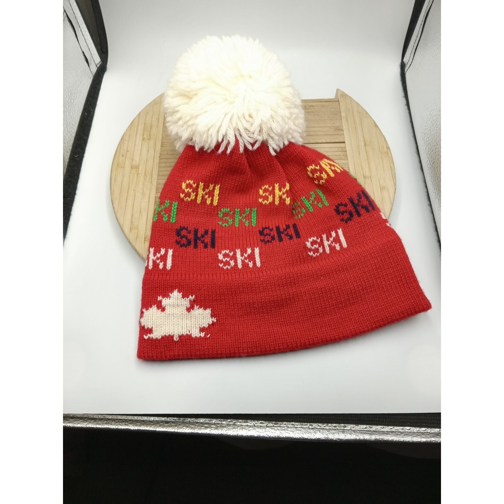 Vintage Canadian Winter Cap, Murray Merkley, 100% Virgin Wool Hat One Size Small - Picture 7 of 16